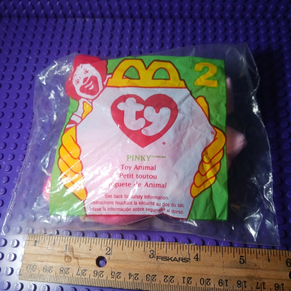 Ty Teenie Beanie Babies “Pinky” The Flamingo 1996 #2 McDonald’s NEW Unopened
